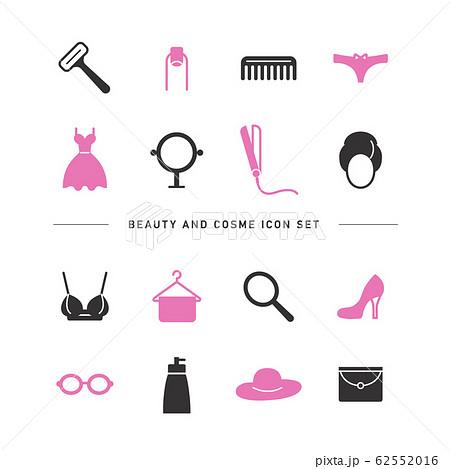 BEAUTY AND COSME ICON SET 62552016