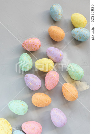 Multicolored eggs decoration. Easter concept 62553989
