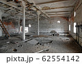 The interior of an abandoned industrial building 62554142