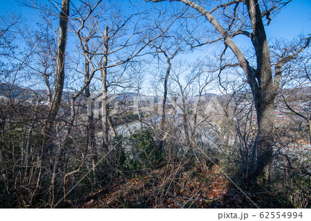 鉢形城跡　荒川方面　鉢形城公園　冬景色 62554994