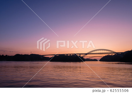 西海橋の夜明け 西海橋の夜明け 62555506