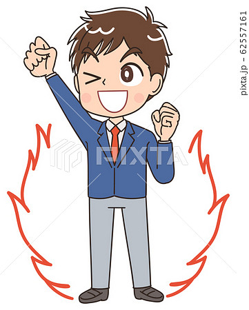 高校生のイラスト 男子 男 中学生 ブレザー マンガ アニメのイラスト素材