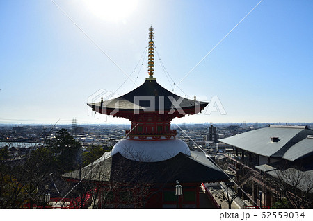 宝塚市 中山寺 大願塔と青空 宝塚市 中山寺 大願塔と青空 62559034