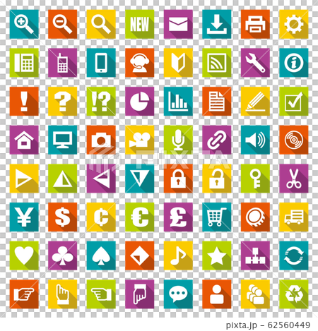 アイコン　フラットデザイン 62560449