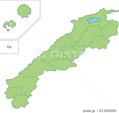 島根県の地図_市町村別 62560699