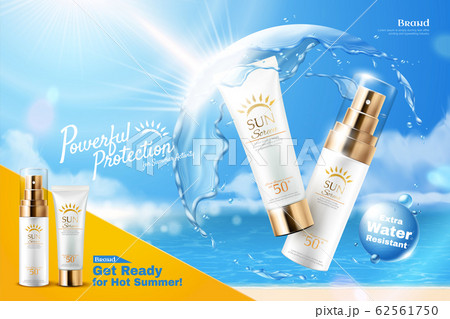 Sunscreen product ads 62561750