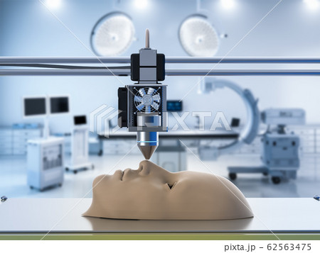 3d printer print human face 62563475
