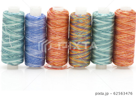 sewing rolls closeup 62563476