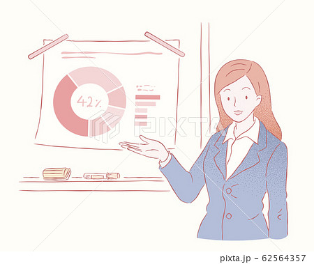 Businesswoman giving a speech Businesswoman giving a speech 62564357