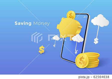 Savings money and investing concept. Coin in goal 62564638
