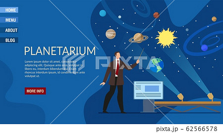 Planetarium Presentation Landing Page Template 62566578
