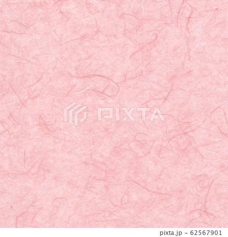 和紙・すき紙　背景素材・テクスチャ　ピンク 62567901