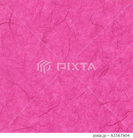 和紙・すき紙　背景素材・テクスチャ　ピンク 62567904