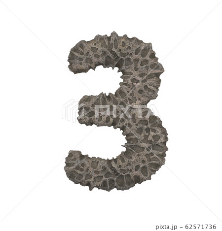 Porous stone letter - 3D render Porous stone letter - 3D render 62571736
