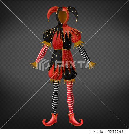 Joker or jester costume, playing card character 62572934