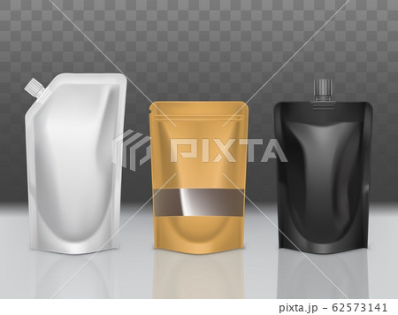 Sauces packaging types realistic collection 62573141