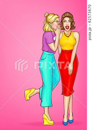 gossip of girls, excited sexy women gossip of girls, excited sexy women 62573670