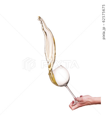white wine splash isolated on white white wine splash isolated on white 62575675