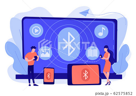 Bluetooth Connection Concept Vector Illustration のイラスト素材