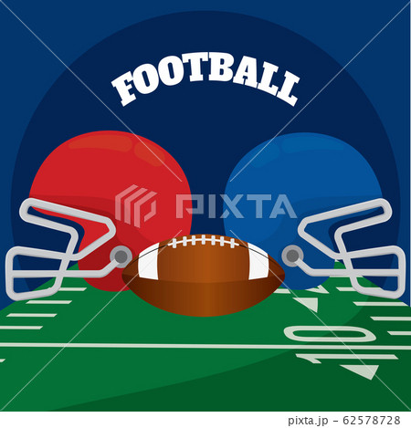 American Football Posterのイラスト素材