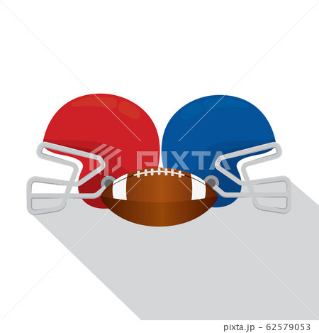 Helmet and american football ball 62579053