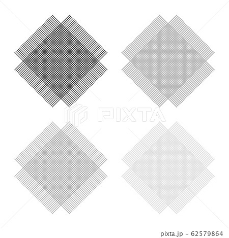 Grid from lines Symbol of fabric icon outline set  62579864