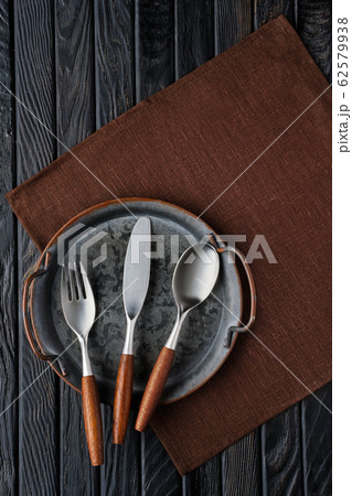 Stylish cutlery set of knife, spoon, fork Stylish cutlery set of knife, spoon, fork 62579938