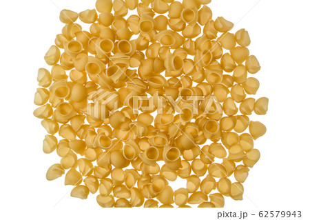 Overhead view of pipe rigate pasta isolated Overhead view of pipe rigate pasta isolated 62579943