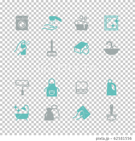 HOUSE CLEANING ICON SET HOUSE CLEANING ICON SET 62581556