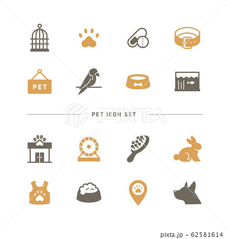 PET ICON SET PET ICON SET 62581614