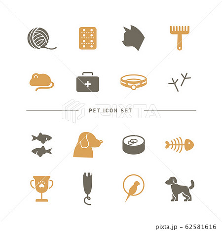 PET ICON SET 62581616