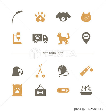 PET ICON SET 62581617