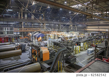 Industrial workshop of a gas pipe factory Industrial workshop of a gas pipe factory 62582542