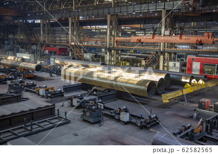 Industrial workshop of a gas pipe factory Industrial workshop of a gas pipe factory 62582565