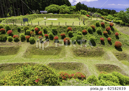 【静岡県】障子堀が美しい、初夏の山中城址公園 【静岡県】障子堀が美しい、初夏の山中城址公園 62582639