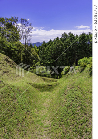【静岡県】畝堀（うねぼり）が美しい、初夏の山中城址公園 62582757