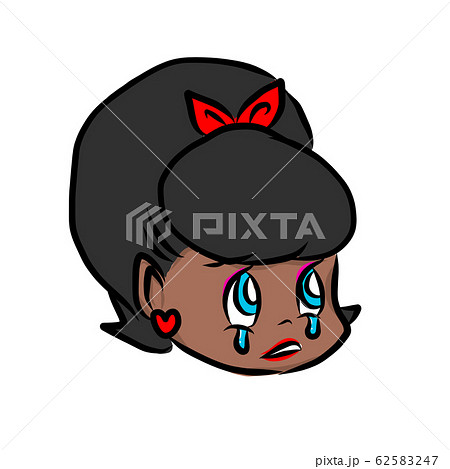 しくしくPOPガール表情/ブラックヘアー/小麦色ちゃん 62583247