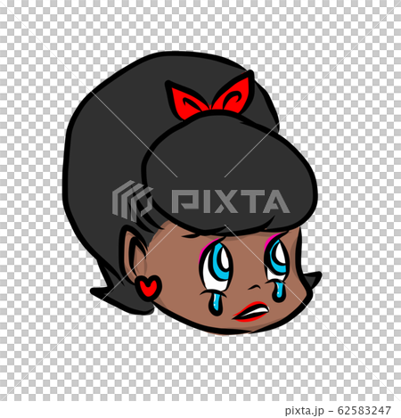 しくしくPOPガール表情/ブラックヘアー/小麦色ちゃん 62583247