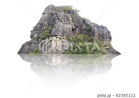 Panorama island, hill, mountain isolated on a 62585112