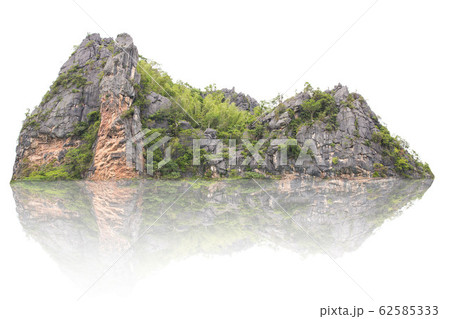 Panorama island, hill, mountain isolated on a Panorama island, hill, mountain isolated on a 62585333