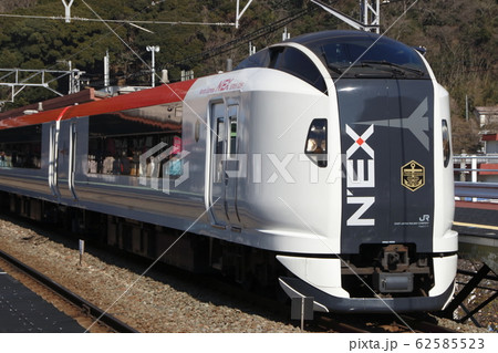 特急マリンエクスプレス踊り子の写真素材