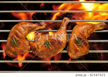 Grill bbq roast chicken Grill bbq roast chicken 62587425