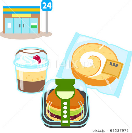 コンビニエンスストアのデザート 62587972