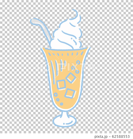 Orange juice soft ice cream illustration Orange juice soft ice cream illustration 62588553