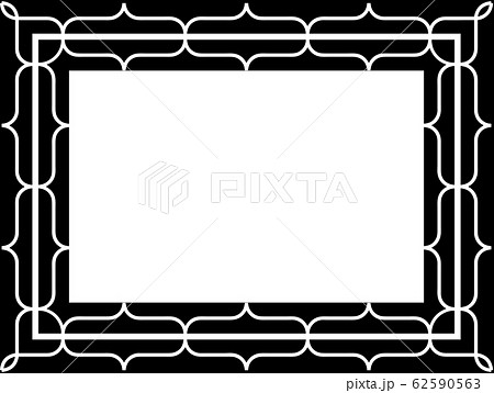 アイヌ 文様 額縁のイラスト素材