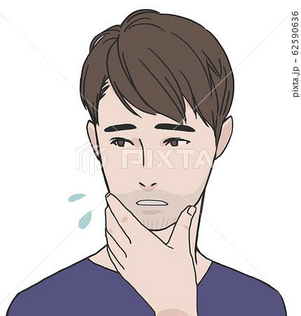青ヒゲに悩む男性 青ヒゲに悩む男性 62590636