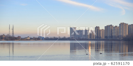 View of Neva River on the outskirts of St. View of Neva River on the outskirts of St. 62591170
