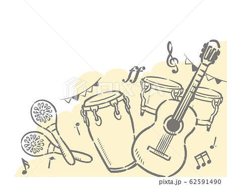 フェスティバル音楽がテーマの背景素材 62591490