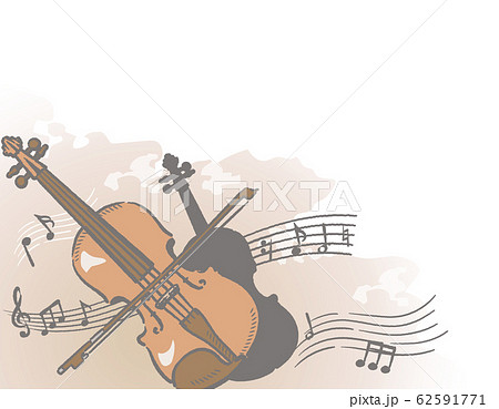 Violin theme background material - Stock Illustration [62591771] - PIXTA