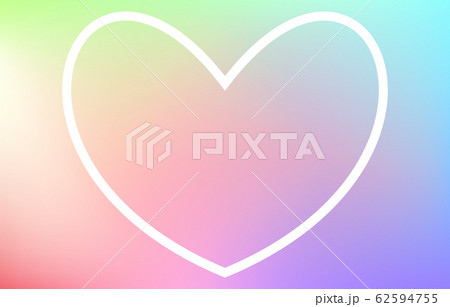 ハートのベクターアイコン 虹色の背景のイラスト素材
